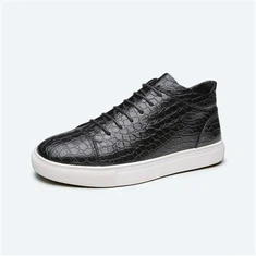 Sapatos de caminhada casuais masculinos de couro PU