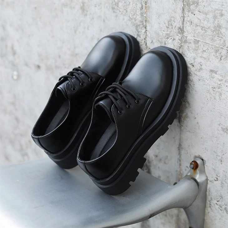 Retro Men's Platform Wedding Derby Shoes